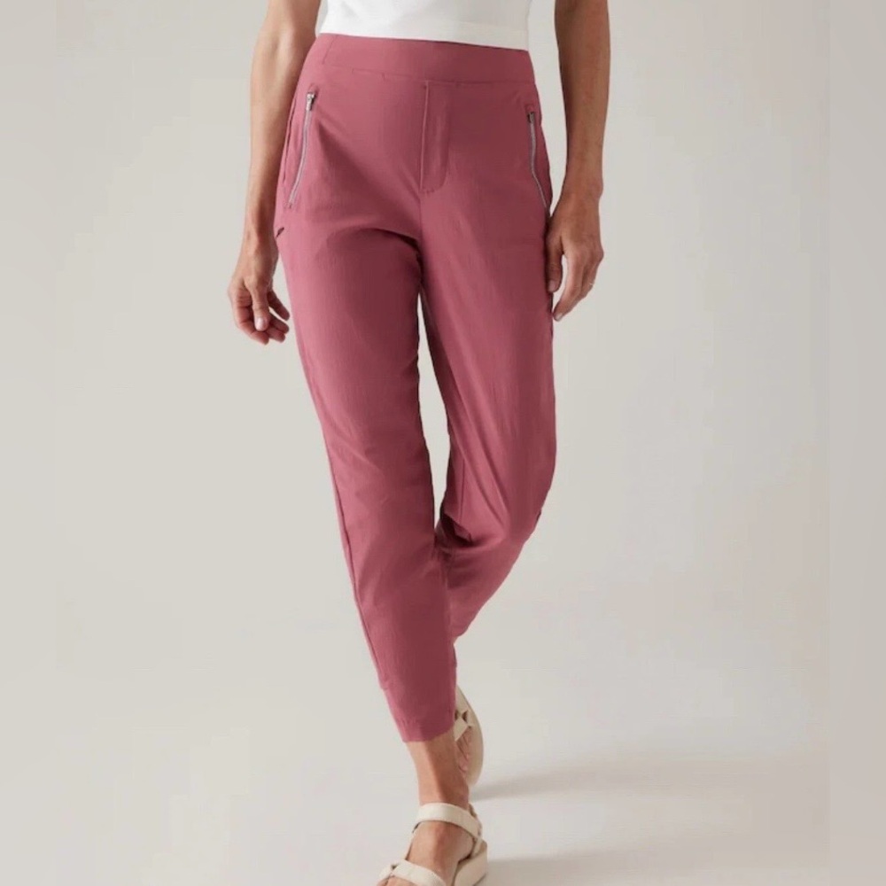 Athleta Trekkie North High-Rise jogger, pink, 12